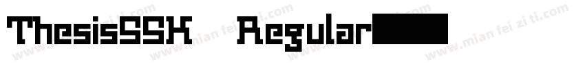 ThesisSSK Regular字体转换